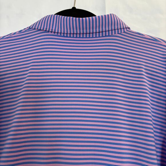 Holderness & Borne Tailored Fit Polo Mens Large Stripe Champions Retreat Golf - Picture 9 of 9